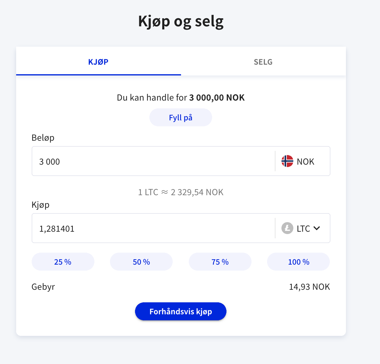 Kjop av litecoin i MiraiEx